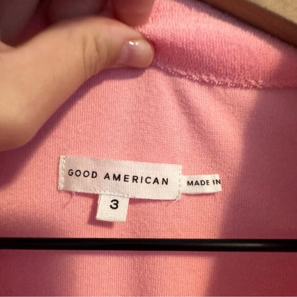 Good American Pink Terry Cloth Romper Large - Picture 12 of 12